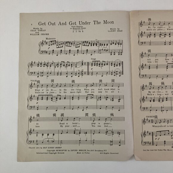 1920s 1930s Vintage Sheet Music  Mickey Rooney Judy Garland Indian Love Call - Picture 10 of 16